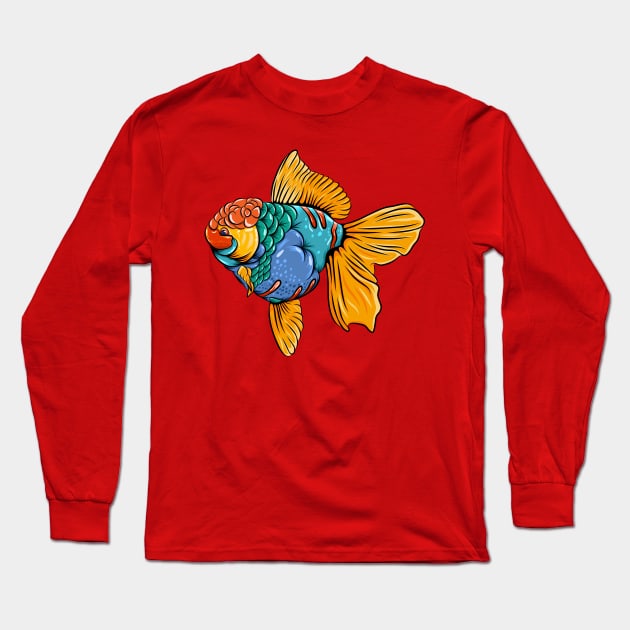 koi fish colorful Long Sleeve T-Shirt by Mako Design 